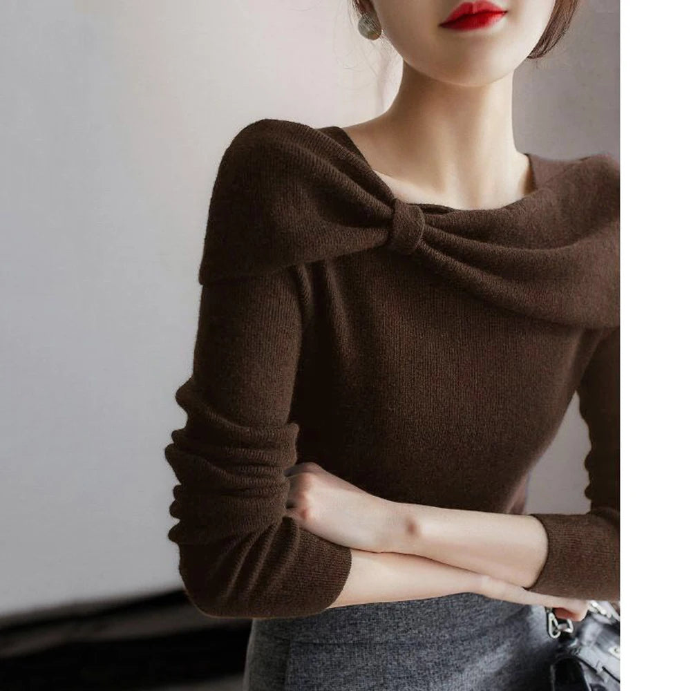 SALE 2023 Women'S Sweater Korean Fashion Knit Dongdaemun Korean Reviews Many Clothes Women'S Autumn Clothing Pullovers / KC